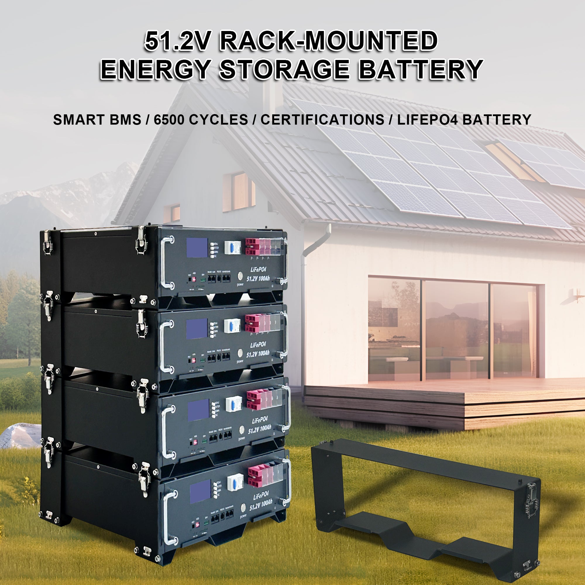 Rackmount LiFePO4 Battery 48/51.2V