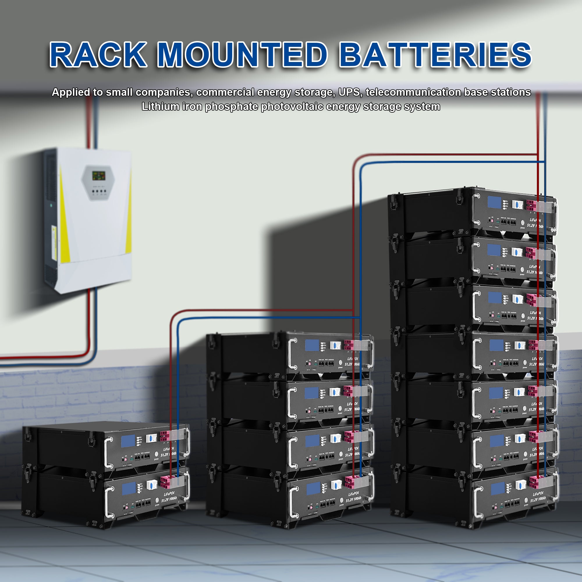 Rackmount LiFePO4 Battery 48/51.2V